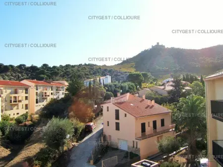 F2 climatisé Collioure, 300m plage, loggia, parking