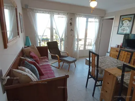 Appartement F2 cabine Collioure, 300m plage, parking