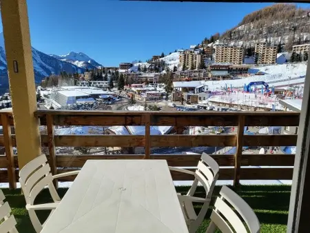 T2 6 pers aux pieds des pistes, balcon sud, Orcières : photo 14