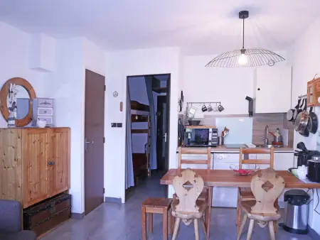 Grand studio rénové, skis aux pieds, idéal famille, 6 pers, Les Orres : photo 4