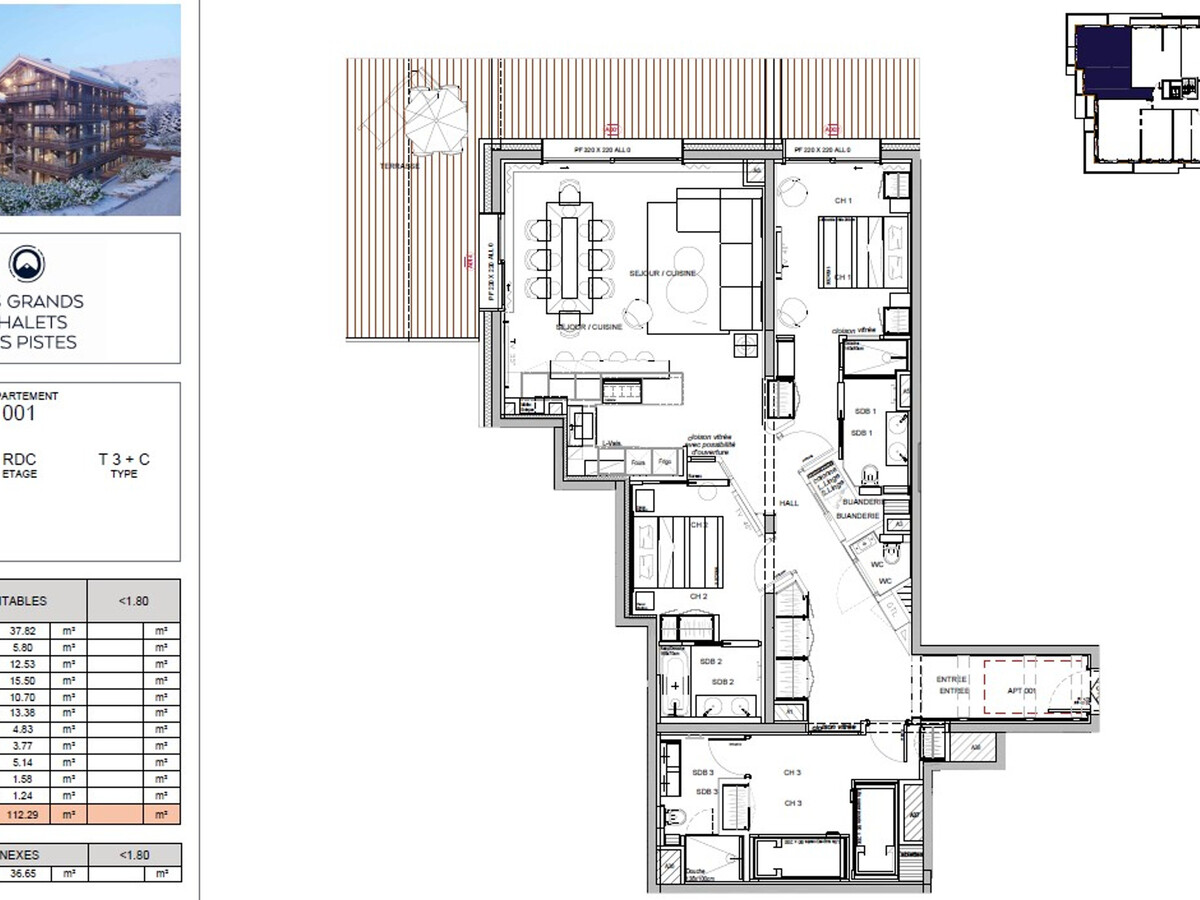 Appartement 8 pers. Méribel : spa, terrasse 36 m², services hôteliers - Photo 18