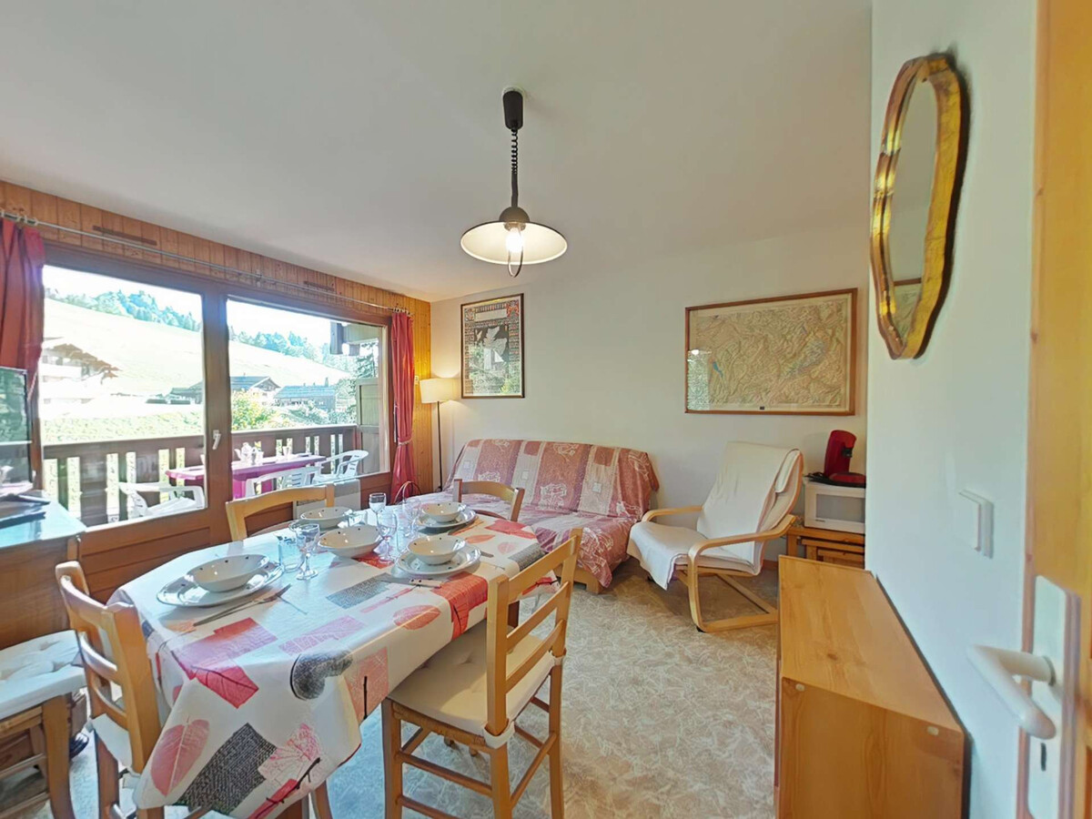 Appart 6 pers Le Grand-Bornand, balcon vue pistes - Photo 1