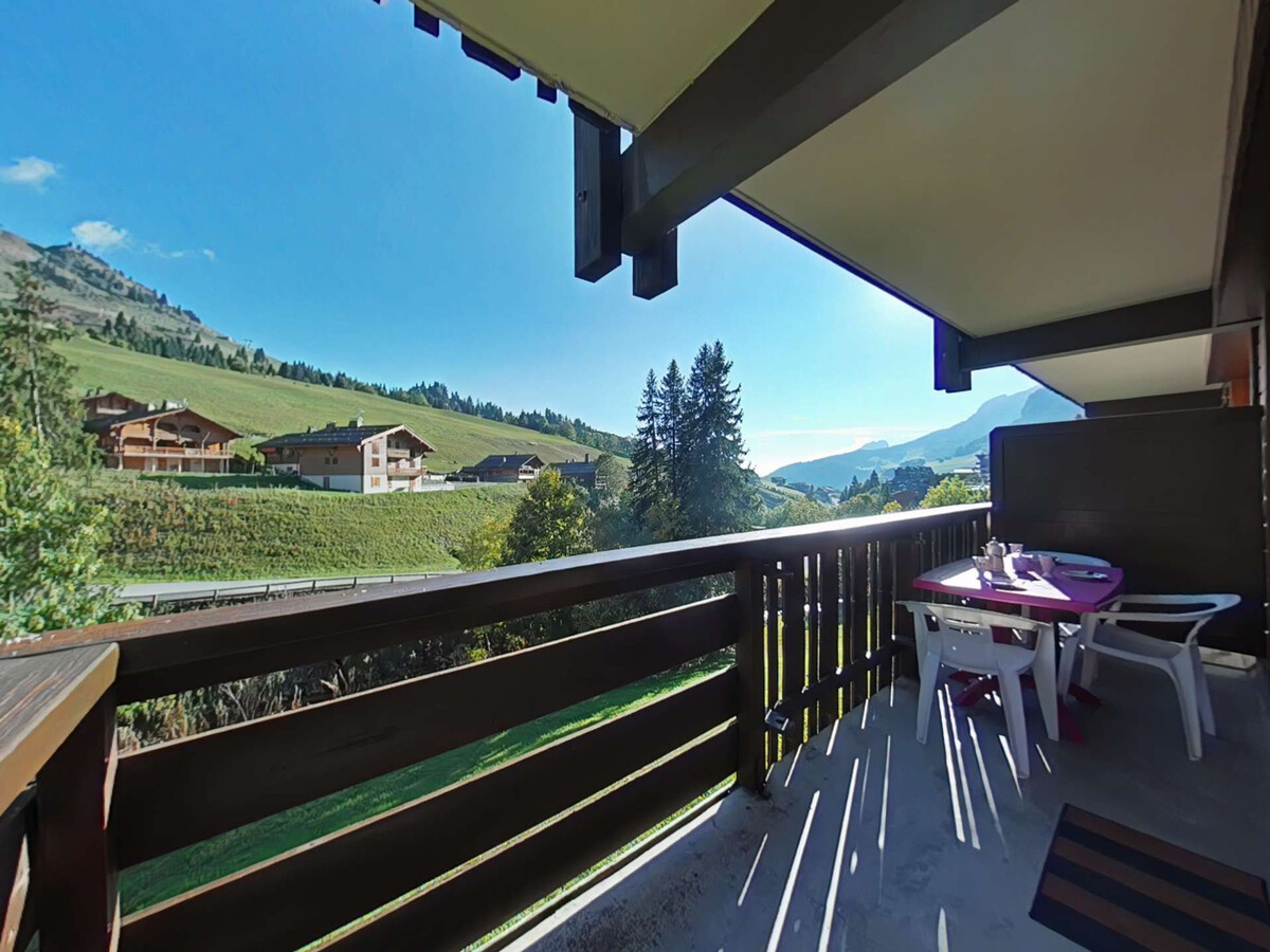 Appart 6 pers Le Grand-Bornand, balcon vue pistes - Photo 17