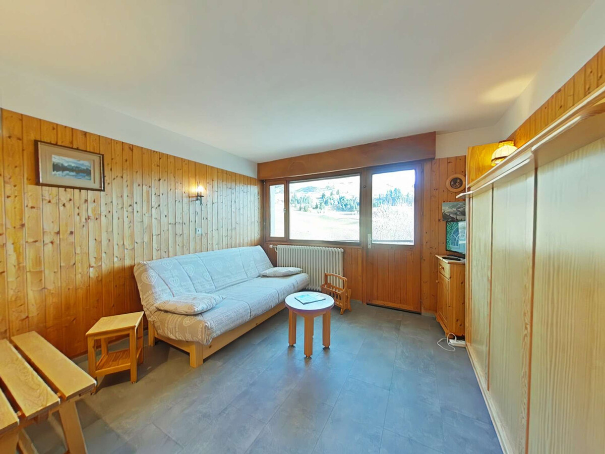 Studio 4 personnes Chinaillon, balcon sud vue pistes - Photo 3