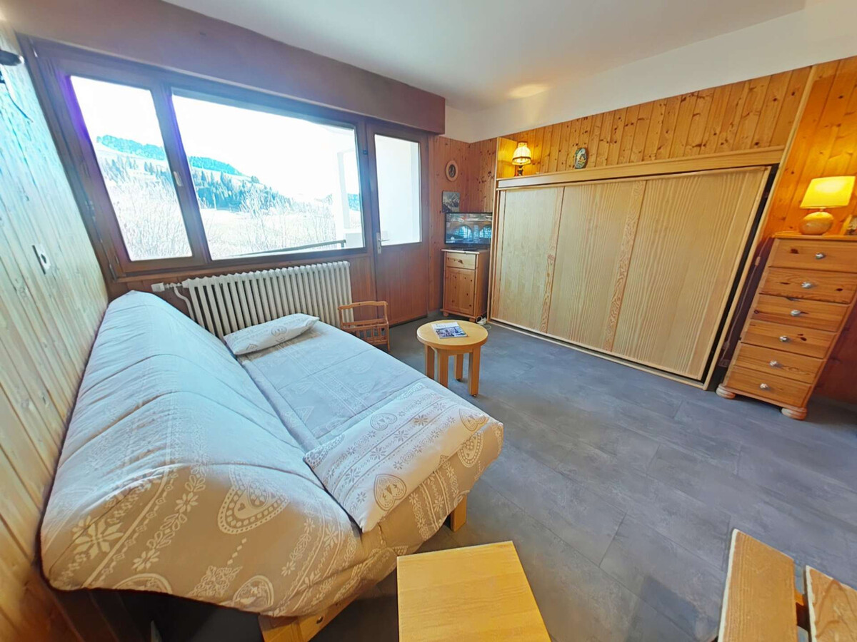Studio 4 personnes Chinaillon, balcon sud vue pistes - Photo 4