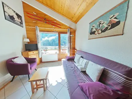 Location appartement à Le Grand Bornand, Appt au centre avec 2 chambres, balcon, casier à ski et tout confort au Grand-Bornand