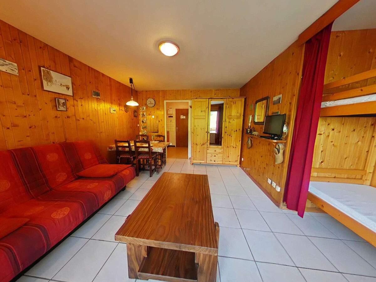 Studio 4 pers. Chinaillon : balcon sud, 150m des pistes - Photo 2