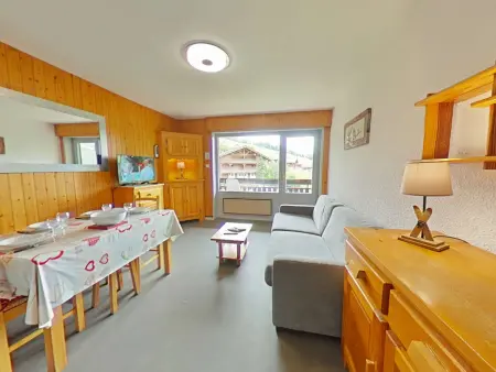 Location appartement à Le Grand Bornand, Studio 4 pers. proche pistes avec parking et casier à ski