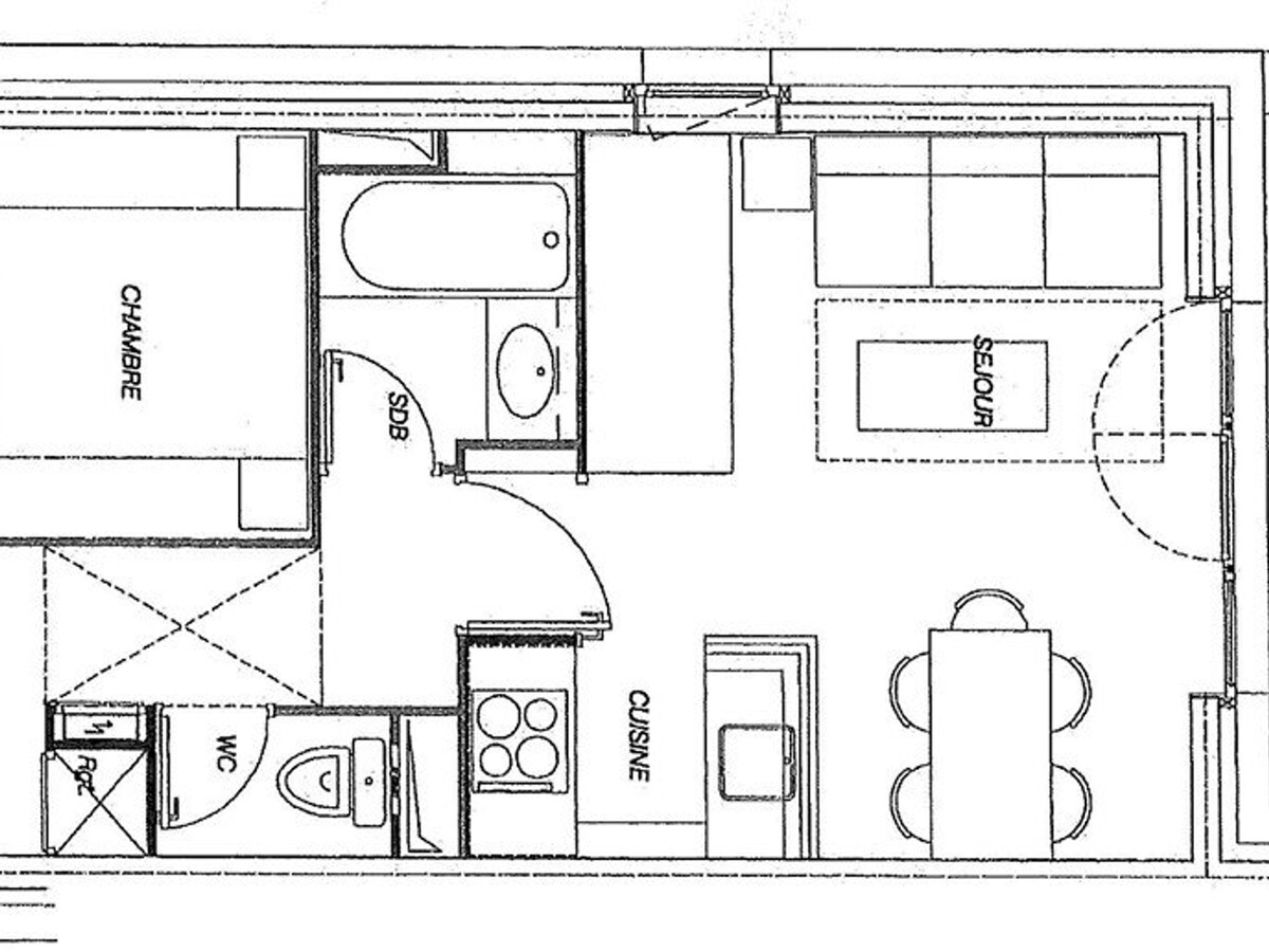 Appartement 1 chambre, 32m² avec balcon et casier à skis - Photo 8