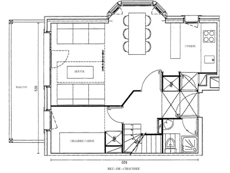 Duplex 3 pièces, 2 chambres, animaux acceptés à Valmorel : photo 9
