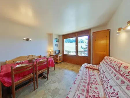 Location appartement à Le Grand Bornand, Appt 2P avec balcon au centre du Chinaillon, proche pistes, parking et casier à ski