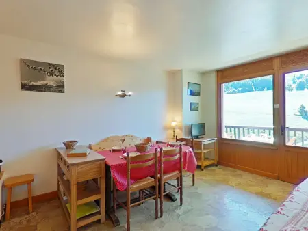 Appt 2P balcon vue pistes, centre Chinaillon : photo 6