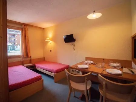 Studio divisible 27m² avec terrasse, Valmorel : photo 5