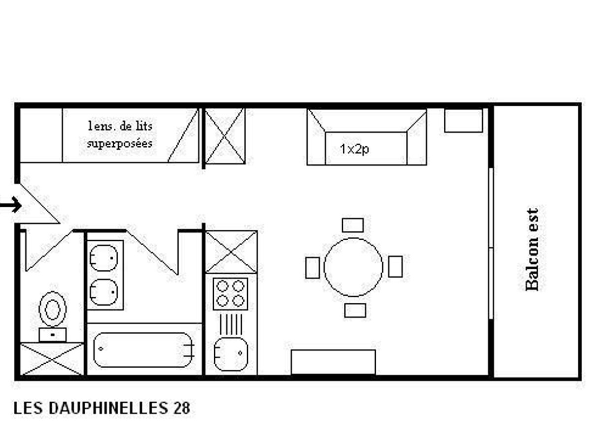 Studio 4 pers. à Méribel, 20m des pistes, balcon - Photo 21