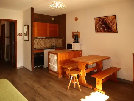 Studio 6 pers sud, centre station Les Orres, balcon : photo 3