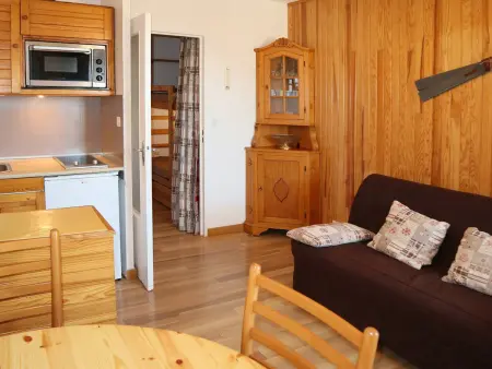 Location appartement à Les Orres, Coquet studio 4 pers au cœur des Orres, départ skis aux pieds