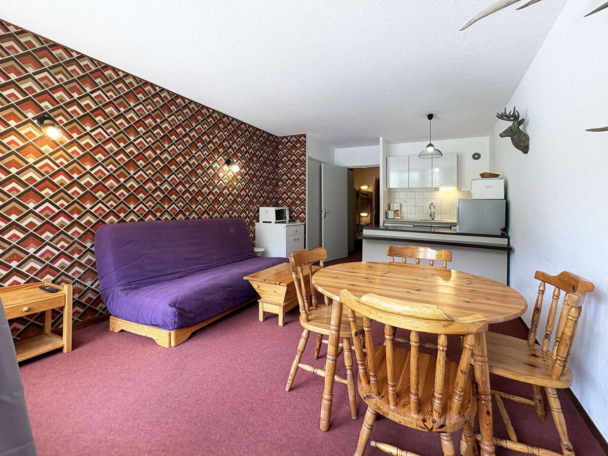 Grand studio 4 pers aux Orres 1650, balcon vue pistes - Photo 1
