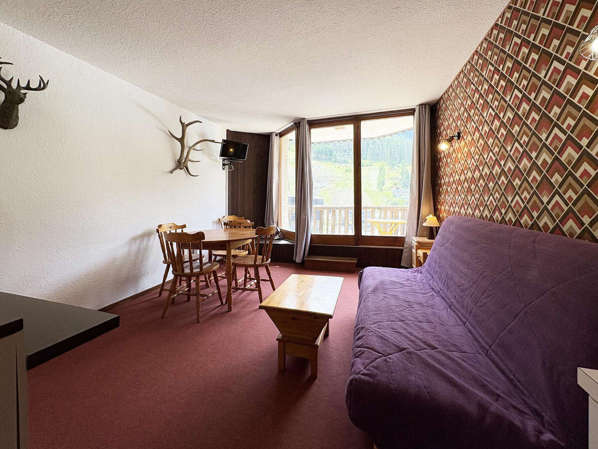 Grand studio 4 pers aux Orres 1650, balcon vue pistes - Photo 4