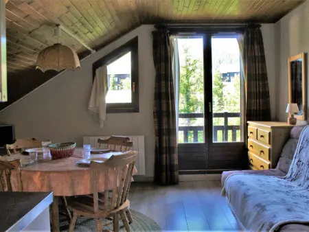 Studio 4 pers Risoul - Balcon sud, parking gratuit : photo 2