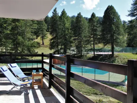Appart 3P Risoul 1850 | Vue pistes, piscine été, animaux OK : photo 14