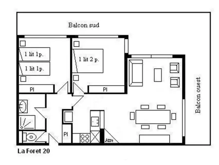 Appartement 3P 6 pers à 100 m des pistes, Méribel : photo 28