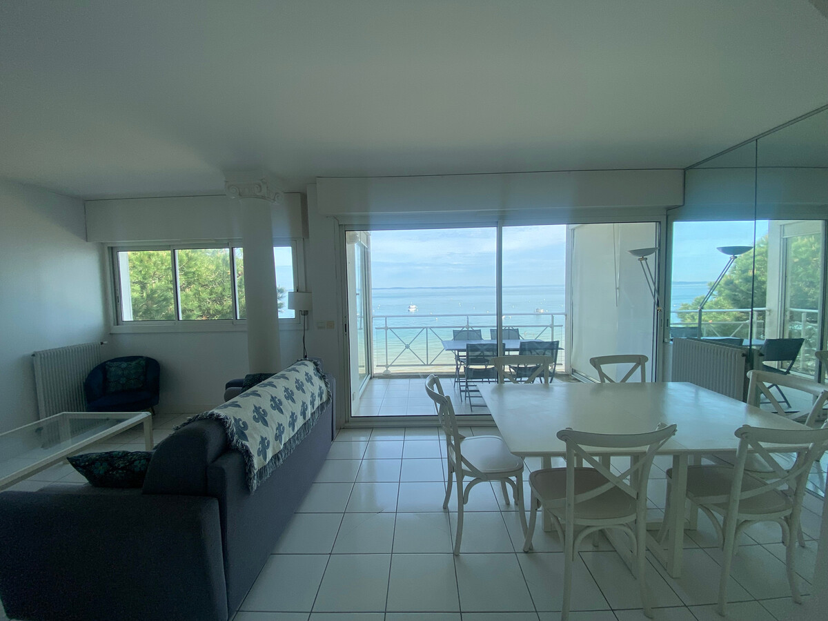 T3 première ligne plage à Arcachon, balcon vue mer - Photo 2
