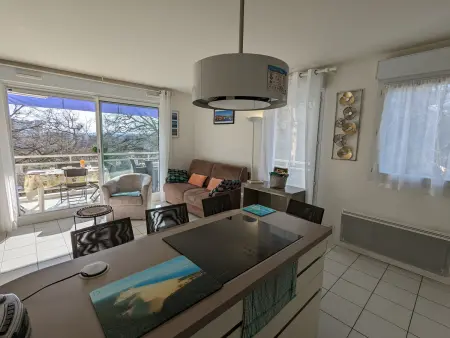 T3 Arcachon, terrasse sud-est, piscine & parking : photo 5