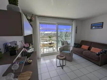T3 Arcachon, terrasse sud-est, piscine & parking : photo 6