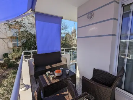 T3 Arcachon, terrasse sud-est, piscine & parking : photo 12