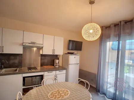 Studio rénové 24m² avec balcon - Lamalou-les-Bains : photo 6