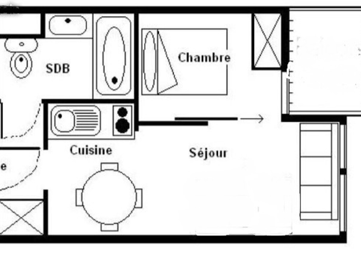 Appartement 2 pièces 4 pers aux Menuires, accès direct pistes - Photo 16
