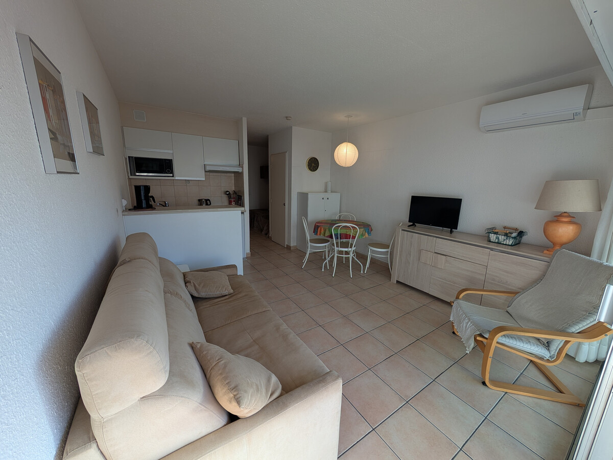 Studio climatisé vue mer à Saint-Raphaël, 50m plage - Photo 1