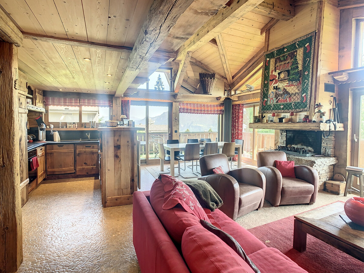 Chalet 6 pièces Combloux, vue Mont-Blanc et parking - Photo 3