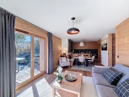 Location appartement à Combloux, Appartement 4P avec terrasse et vue Mont Blanc