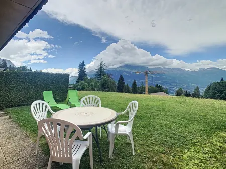 2 pièces cabine avec jardin et vue Mont-Blanc à Combloux : photo 4