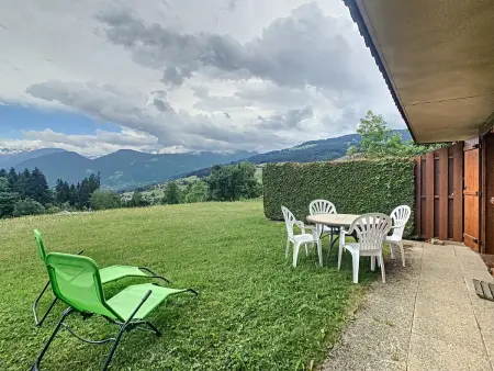 2 pièces cabine avec jardin et vue Mont-Blanc à Combloux : photo 14