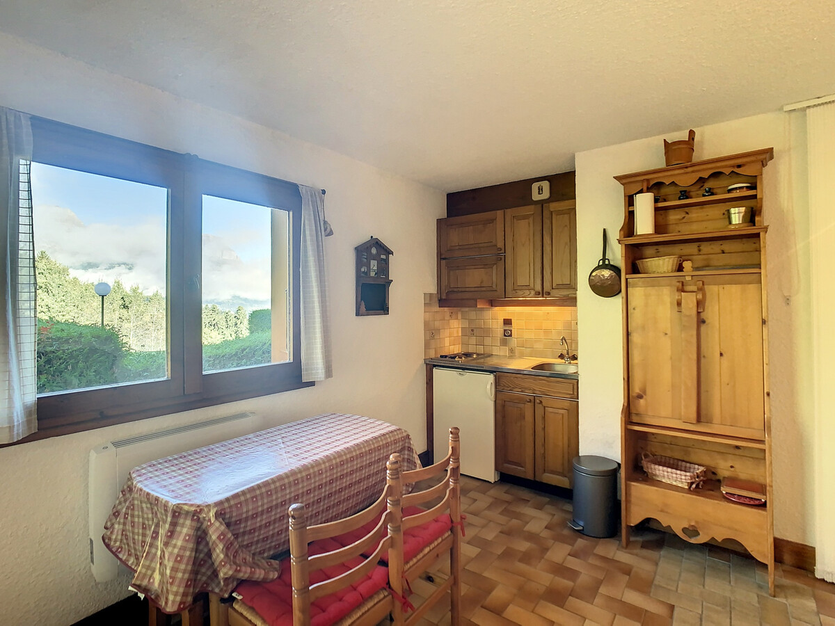 Studio cabine 4 pers. à Combloux, terrasse Sud-Ouest - Photo 1