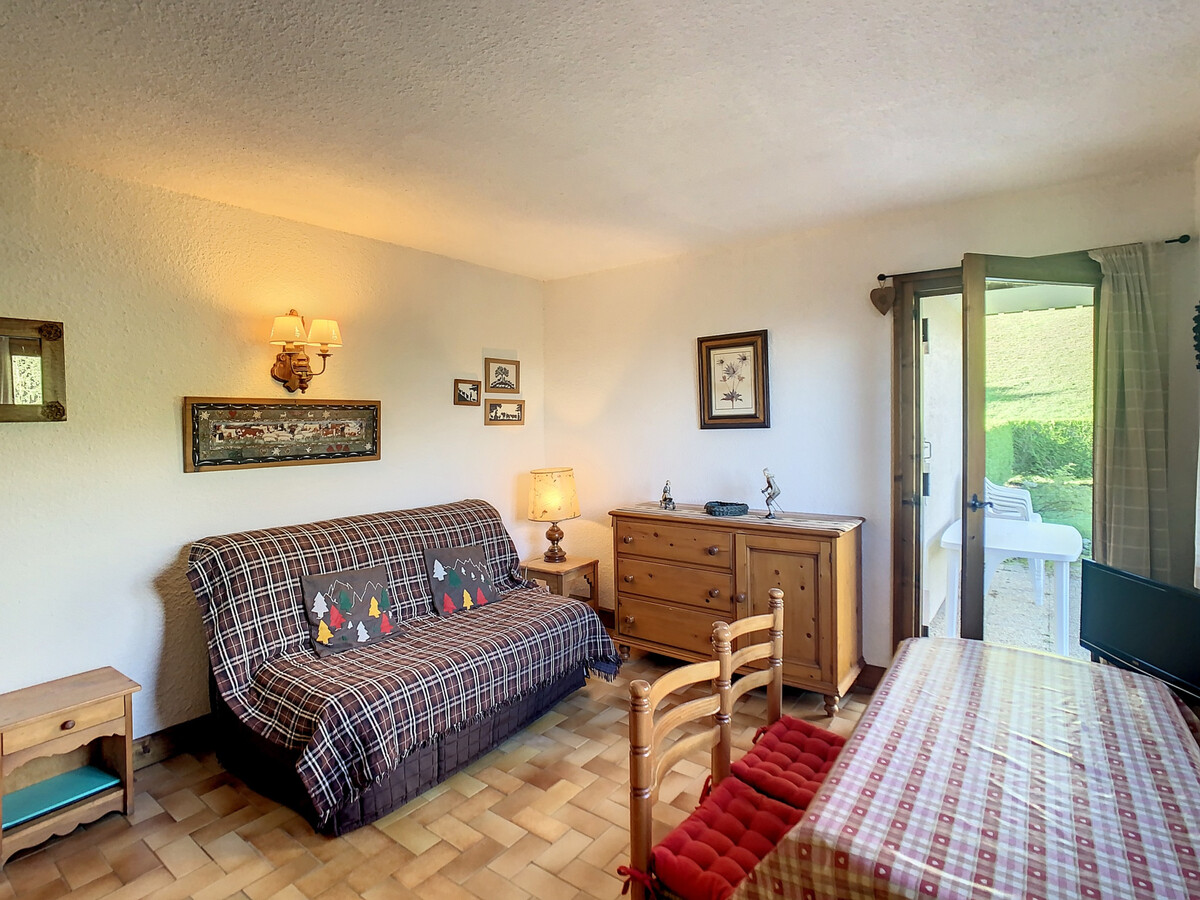 Studio cabine 4 pers. à Combloux, terrasse Sud-Ouest - Photo 3