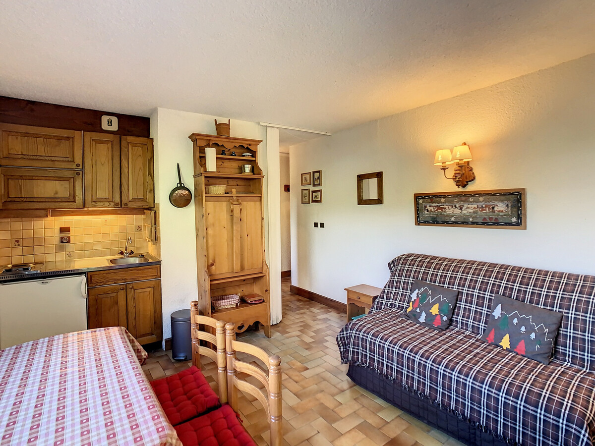 Studio cabine 4 pers. à Combloux, terrasse Sud-Ouest - Photo 4