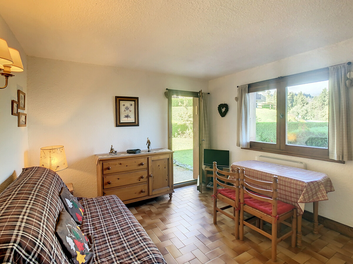 Studio cabine 4 pers. à Combloux, terrasse Sud-Ouest - Photo 5