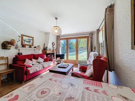 Location appartement à Combloux, Charmant 3 pièces avec jardin au pied des pistes de Combloux