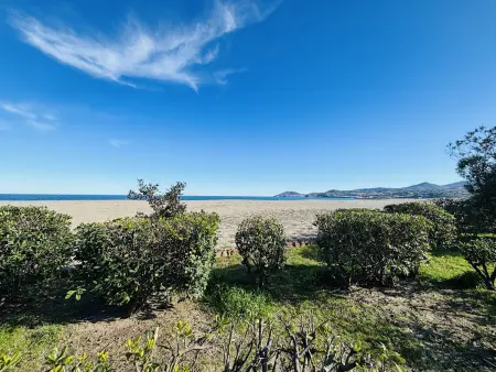 T2 + cabine face mer à Argelès-sur-Mer, loggia vue