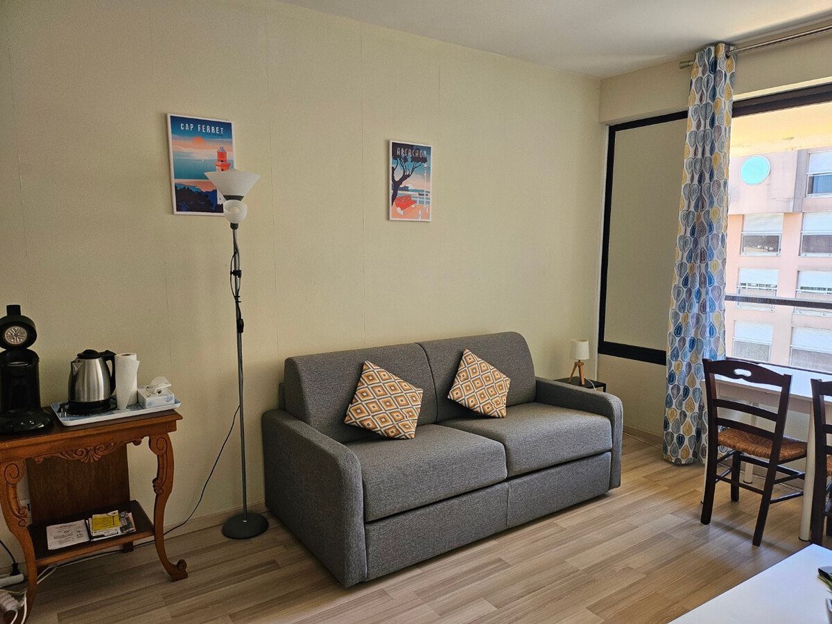 Studio 27m² Arcachon centre, canapé convertible 140 - Photo 4