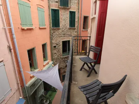 Location appartement à Collioure, Appartement T2 charme et balcon, centre de Collioure