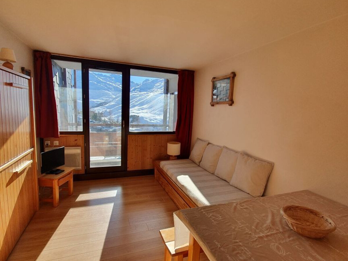 Studio 2 pers aux Menuires, balcon sud, pied des pistes - Photo 2