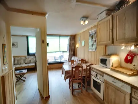 Location appartement à Les Menuires, 2 pièces rénové, 4 pers, sud, ski aux pieds, parking gratuit