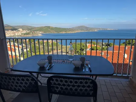 Appartement vue mer à Banyuls-sur-Mer, terrasse couverte : photo 7