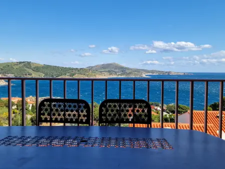 Appartement vue mer à Banyuls-sur-Mer, terrasse couverte : photo 8