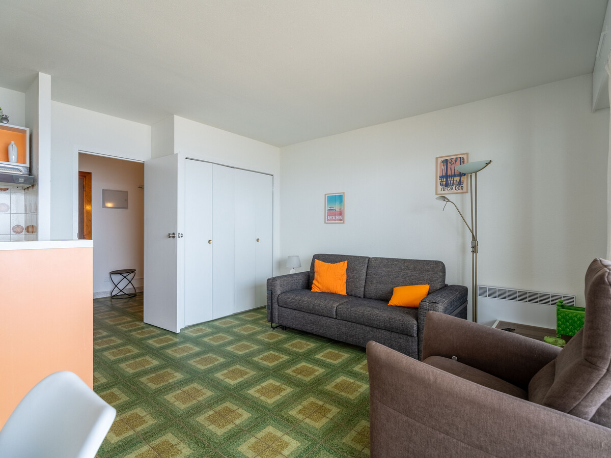 Studio cabine 27 m² vue Bassin, balcon, parking, plage - Photo 3