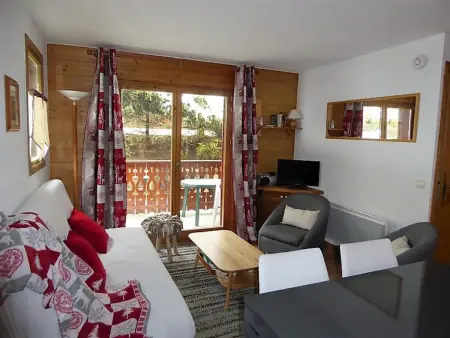 Location appartement à Pralognan la Vanoise, Rez-de-jardin 3 pièces proche pistes, jusquà 6 personnes